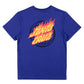 Santa Cruz Global Flame Dot Tee Dark Blue