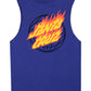 Santa Cruz Global Flame Dot Muscle Tee Dark Blue