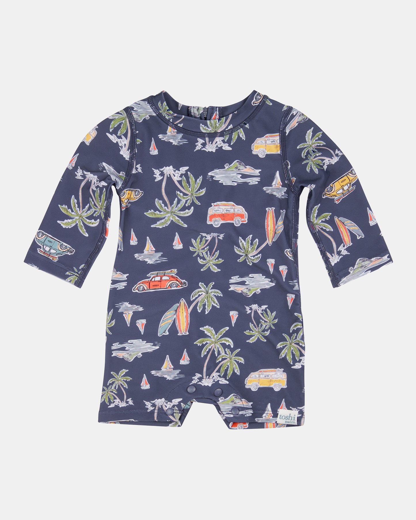 Toshi Swim Onesie Long Sleeve Surf Twilight