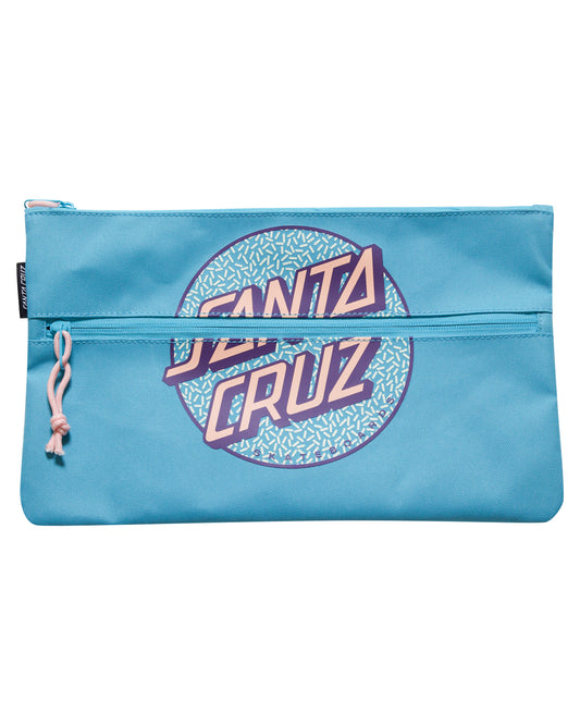 Santa Cruz Sprinkle Dot Pencil Case Turquoise