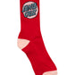 Santa Cruz Other Dot Crew Sock 4pack Rose | White | Turquoise | White