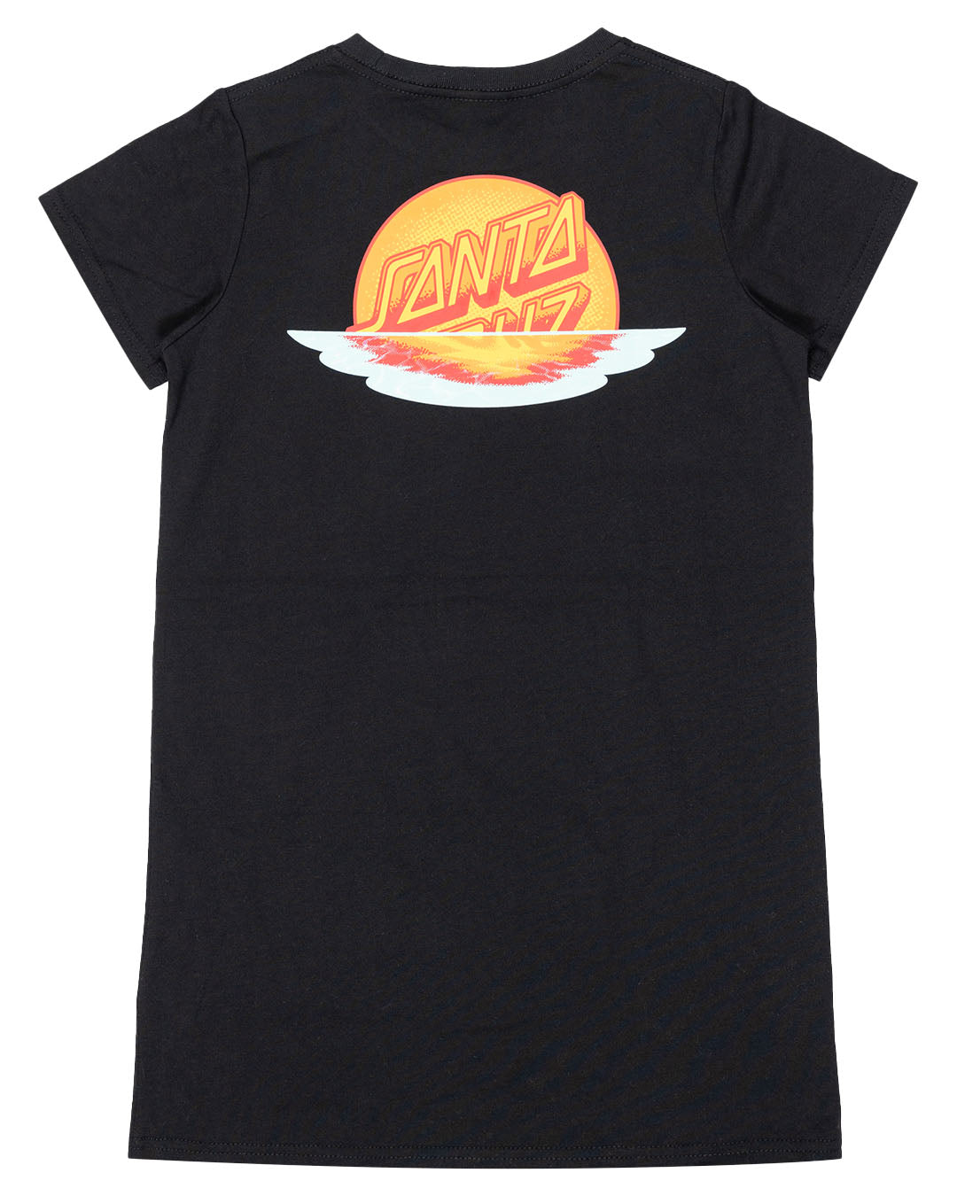 Santa Cruz Sunrise Dot Tee Dress Black