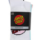 Santa Cruz Other Dot Crew Sock 4 Pack White Light Green Rose