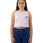 Santa Cruz Other Dot Chest Crop Tank Pale Pink