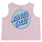 Santa Cruz Other Dot Chest Crop Tank Pale Pink