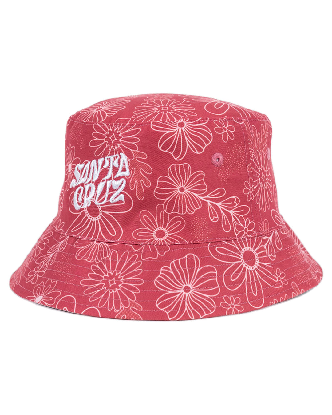 Santa Cruz Vibes Repeat Mono Bucket Hat Rose