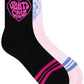 Santa Cruz Balloon Heart Mid Sock Pink | Black