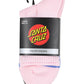 Santa Cruz Balloon Heart Mid Sock Pink | Black