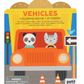 Le Petit Collage Colouring Book with Stickers Vehicles