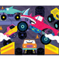 Glow in the Dark Monster Trucks Puzzle 100pce