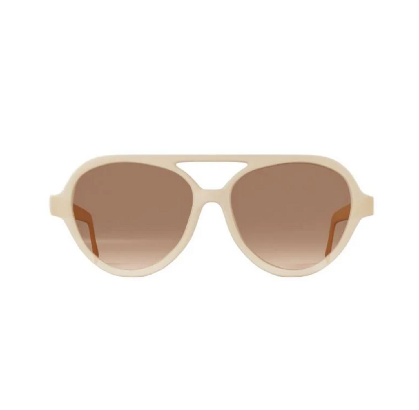 Grech & Co Aviator Classic Polarised Child Sunglasses Creamy White