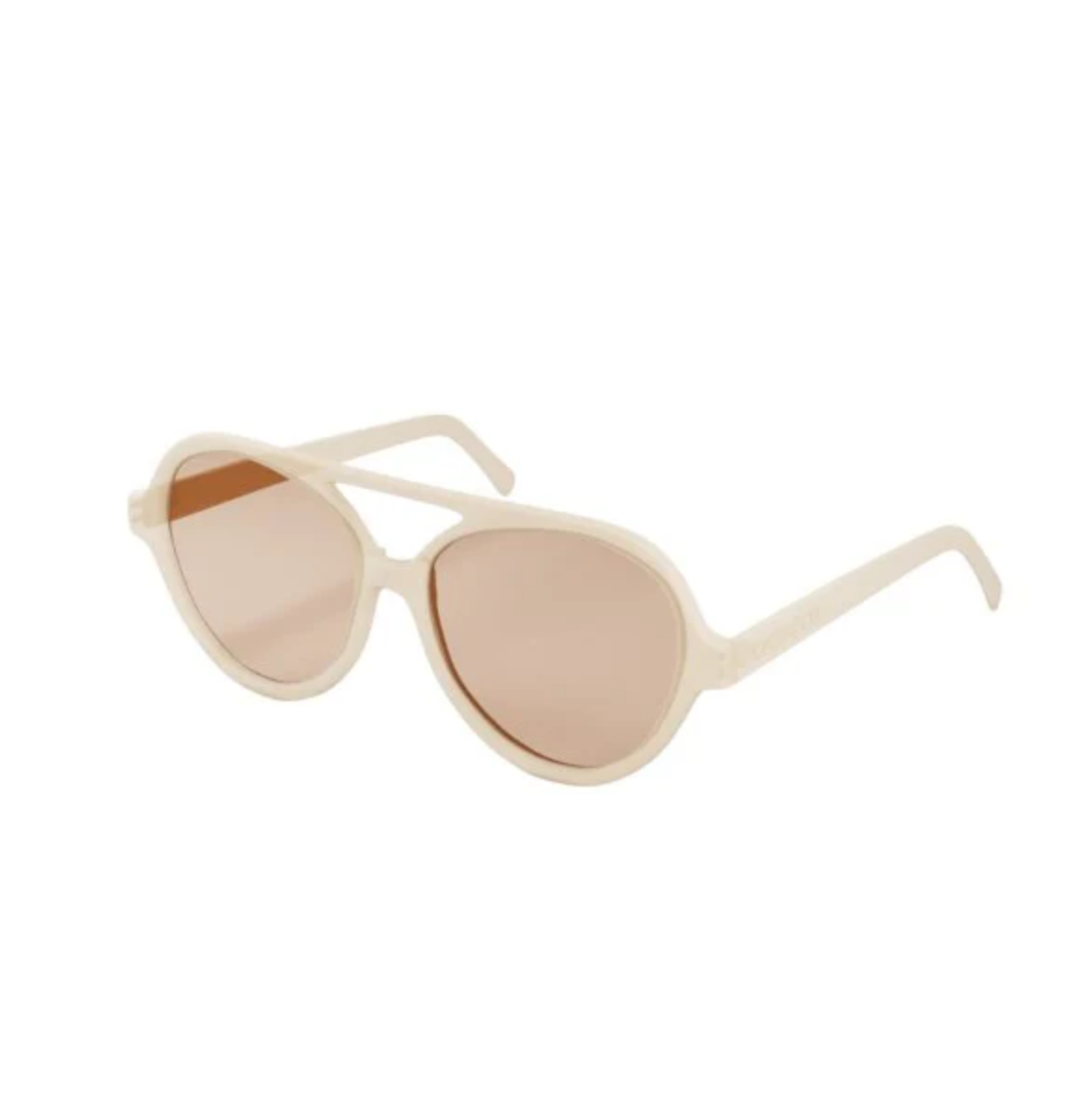 Grech & Co Aviator Classic Polarised Child Sunglasses Creamy White