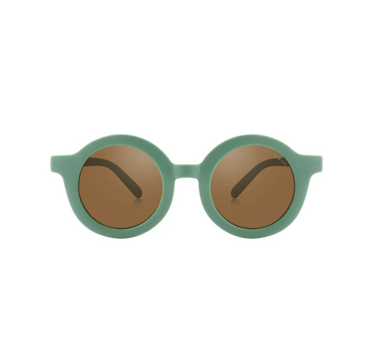 Grech & Co Original Round Sunglasses Fern