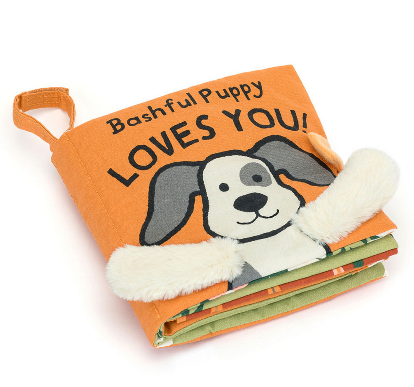 Jellycat Bashful Puppy Loves You Fabric Book