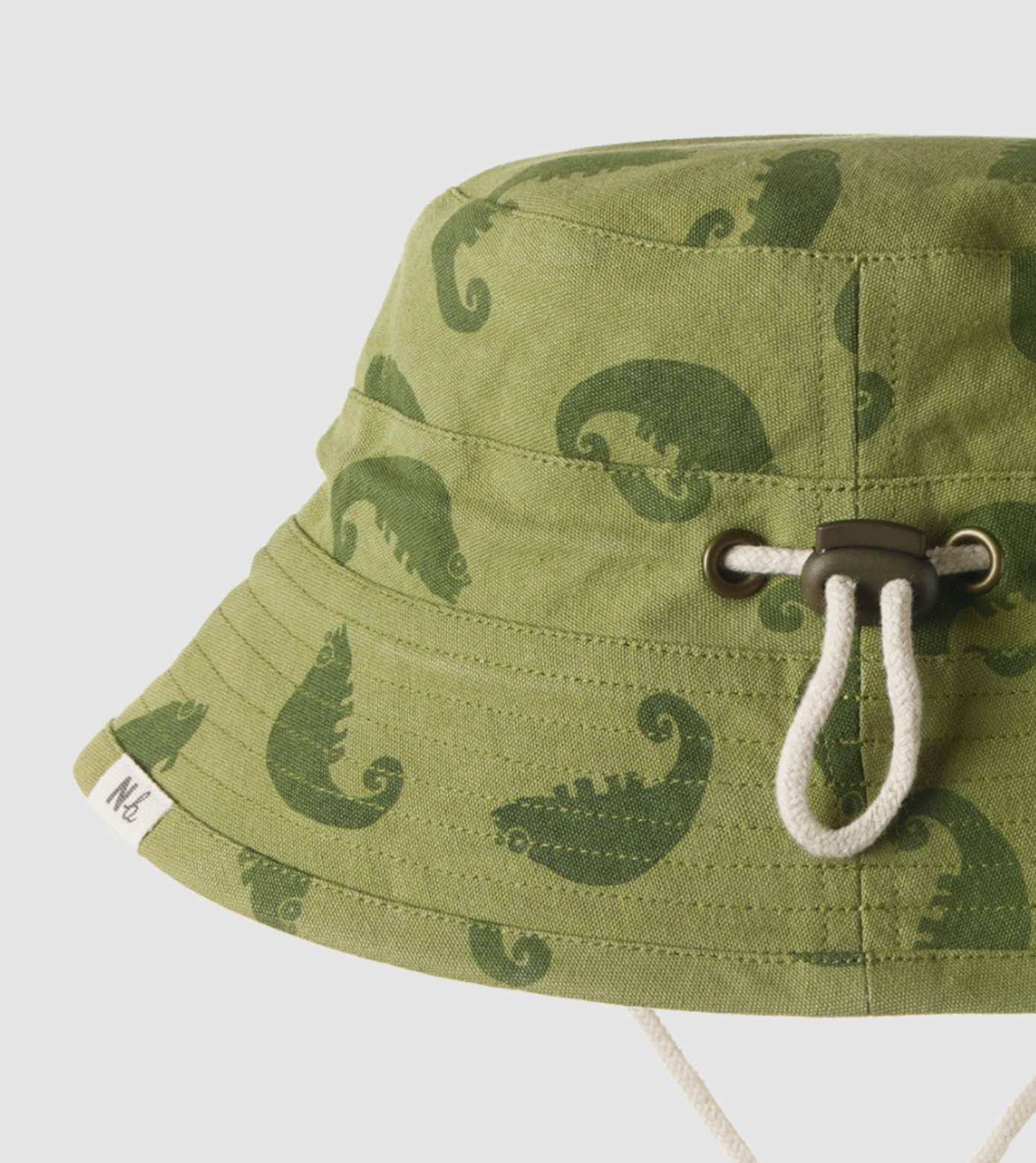 Nature Baby Bucket Sunhat Chameleon Print