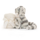 Jellycat Bashful Snow Tiger Soother