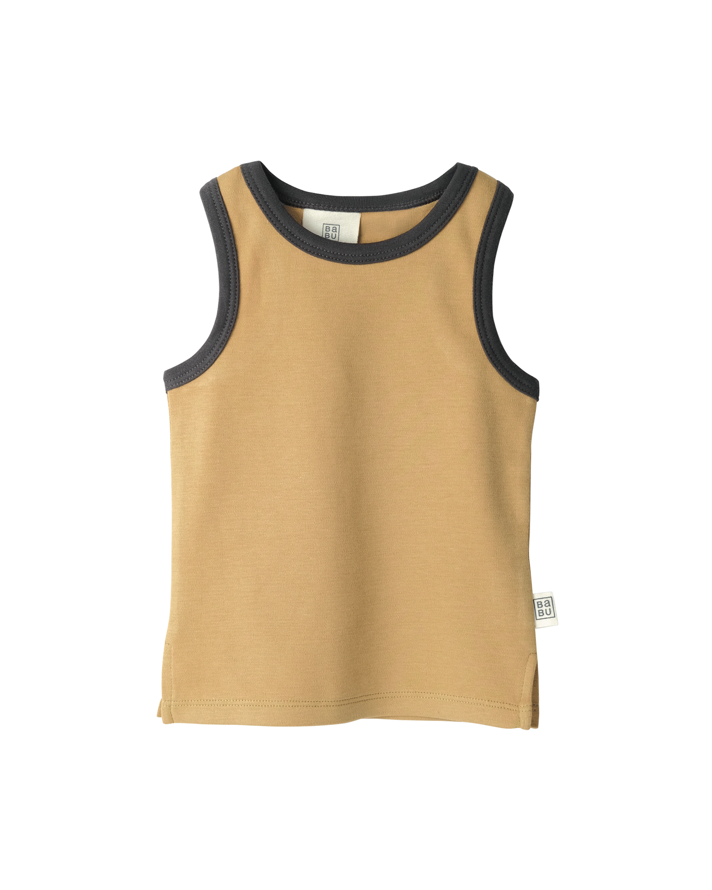 Babu Organic Cotton Singlet Marigold Contrast