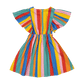 Rock Your Kid Rainbow Stripes Angel Wing Dress