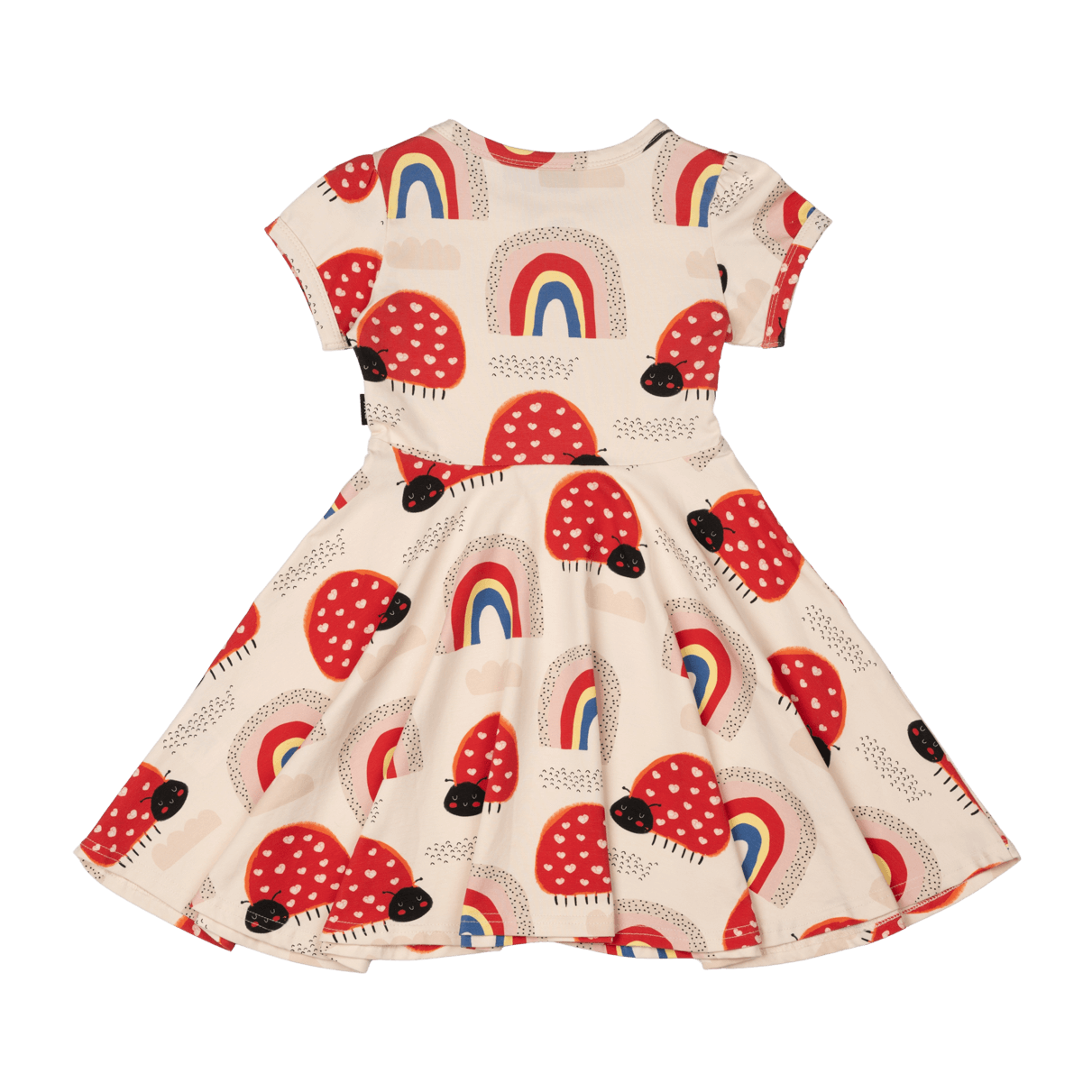 Rock Your Kid Love Bug Rainbow Waisted Dress