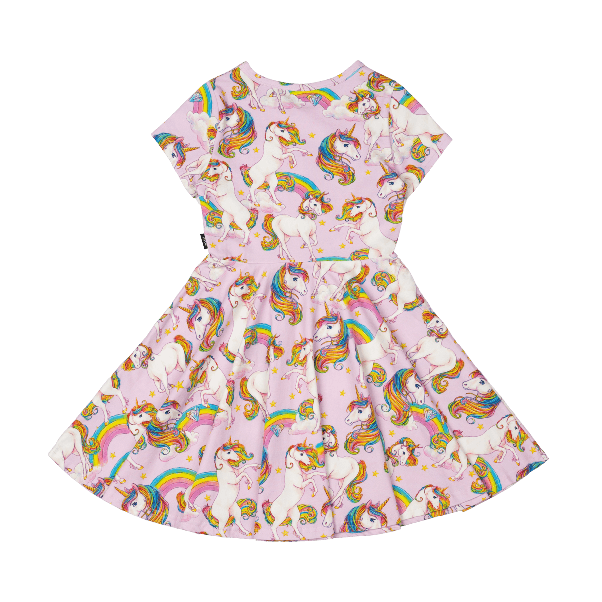 Rock Your Kid Unicorn Rainbow Waisted Dress