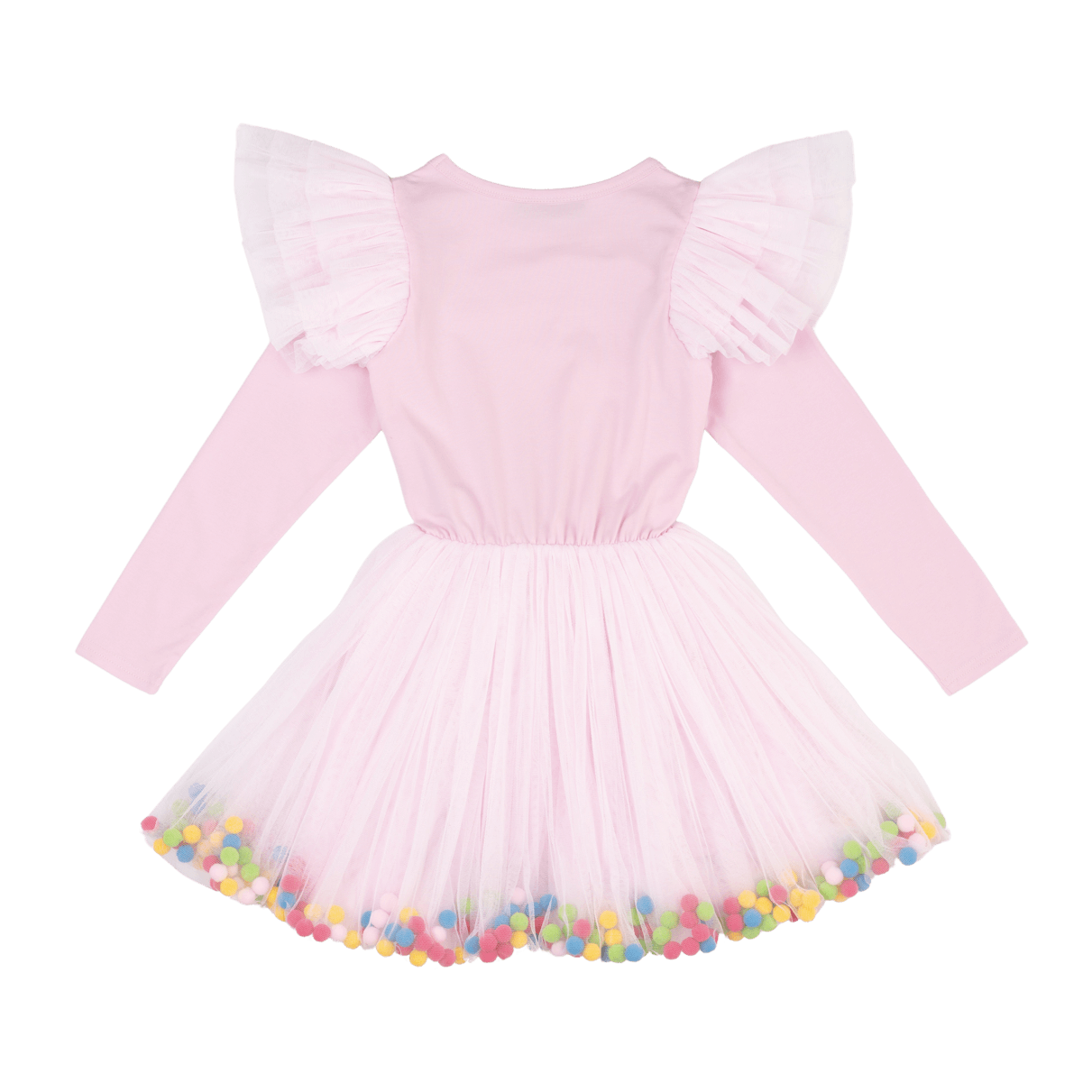 Rock Your Kid Unicorn Rainbow Pom Pom Circus Dress