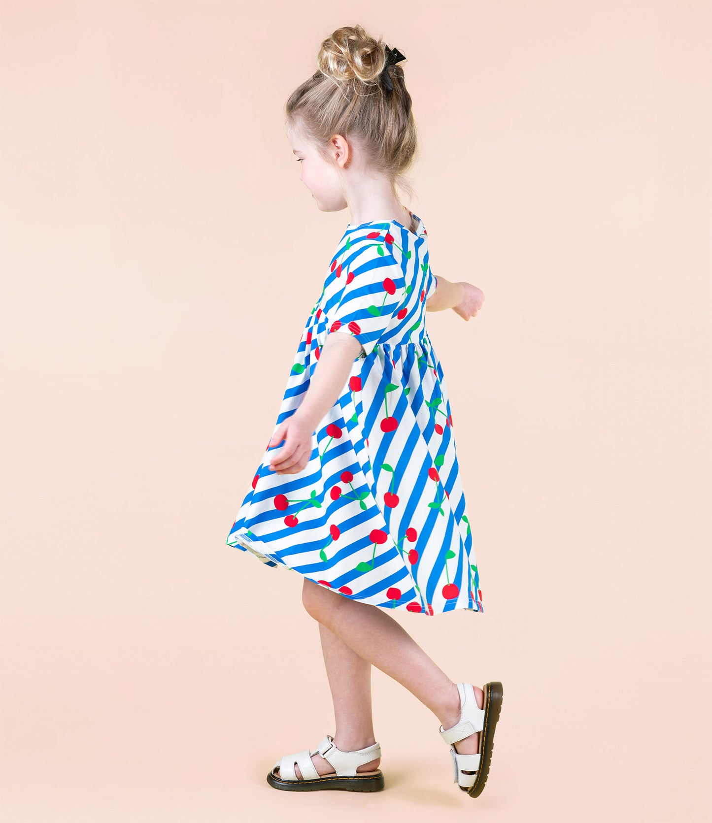 Rock Your Kid Cherry Stripes Dress