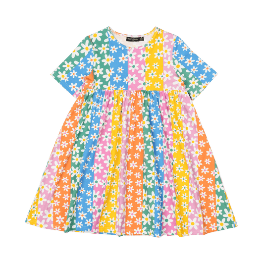 Rock Your Kid Floral Stripes Dress