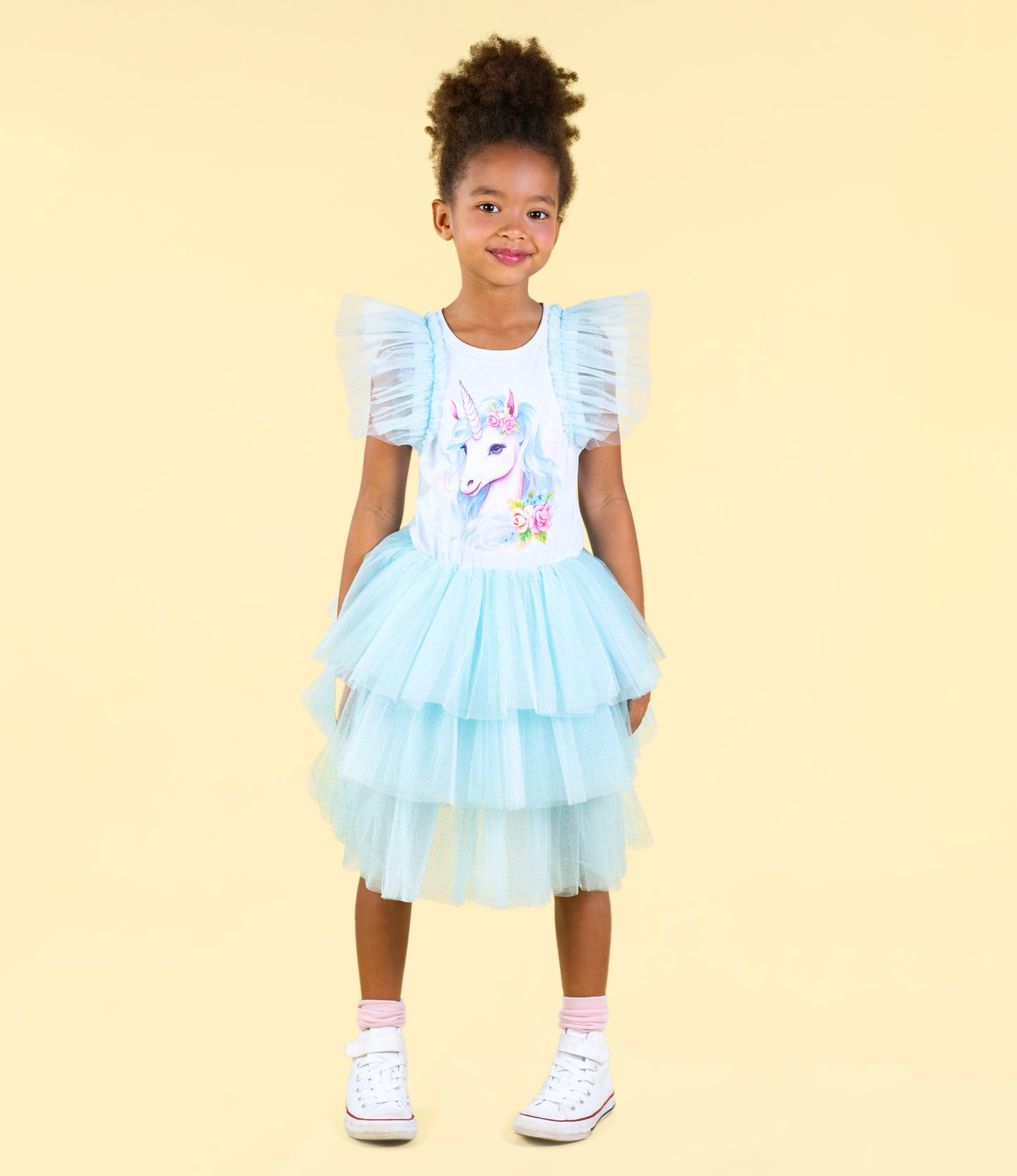 Rock Your Kid Blue Unicorn Party Dress