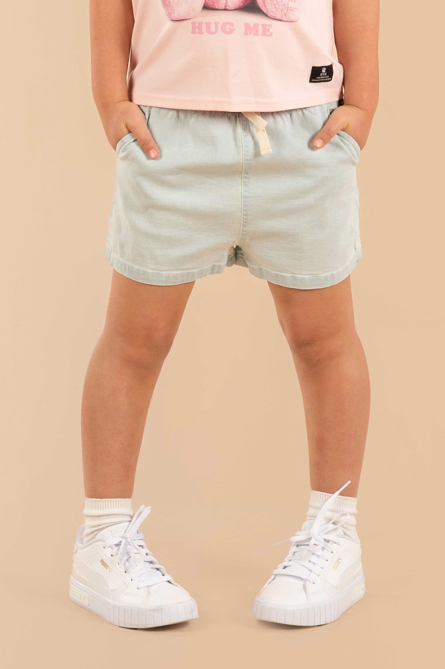 Rock Your Kid Light Blue Chambray Shorts