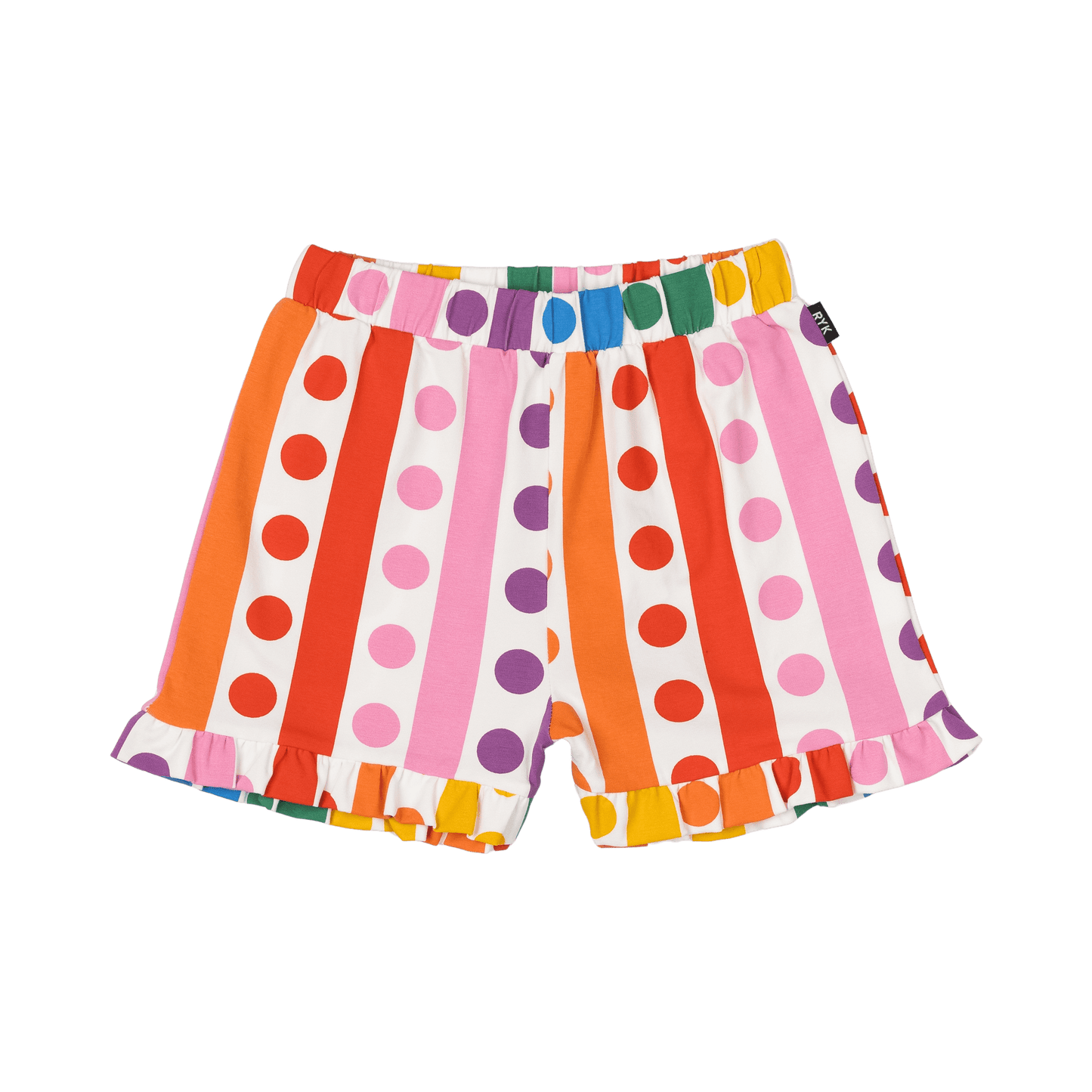 Rock Your Kid Rainbow Drops Frill Shorts