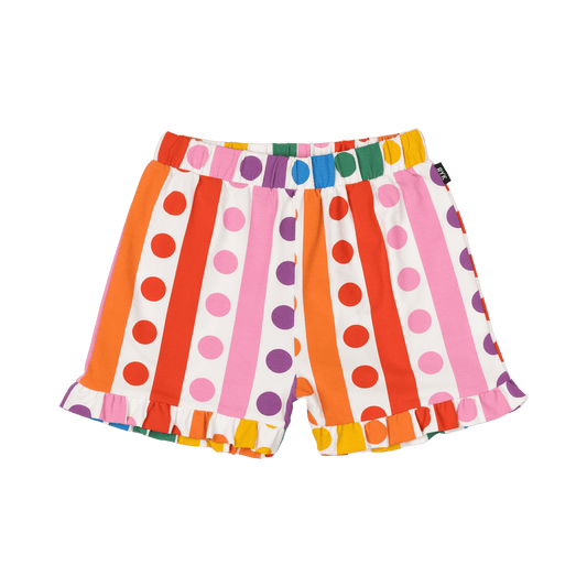 Rock Your Kid Rainbow Drops Frill Shorts