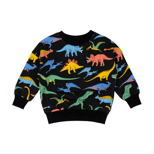 Rock Your Kid Dino Bright Sweatshirt