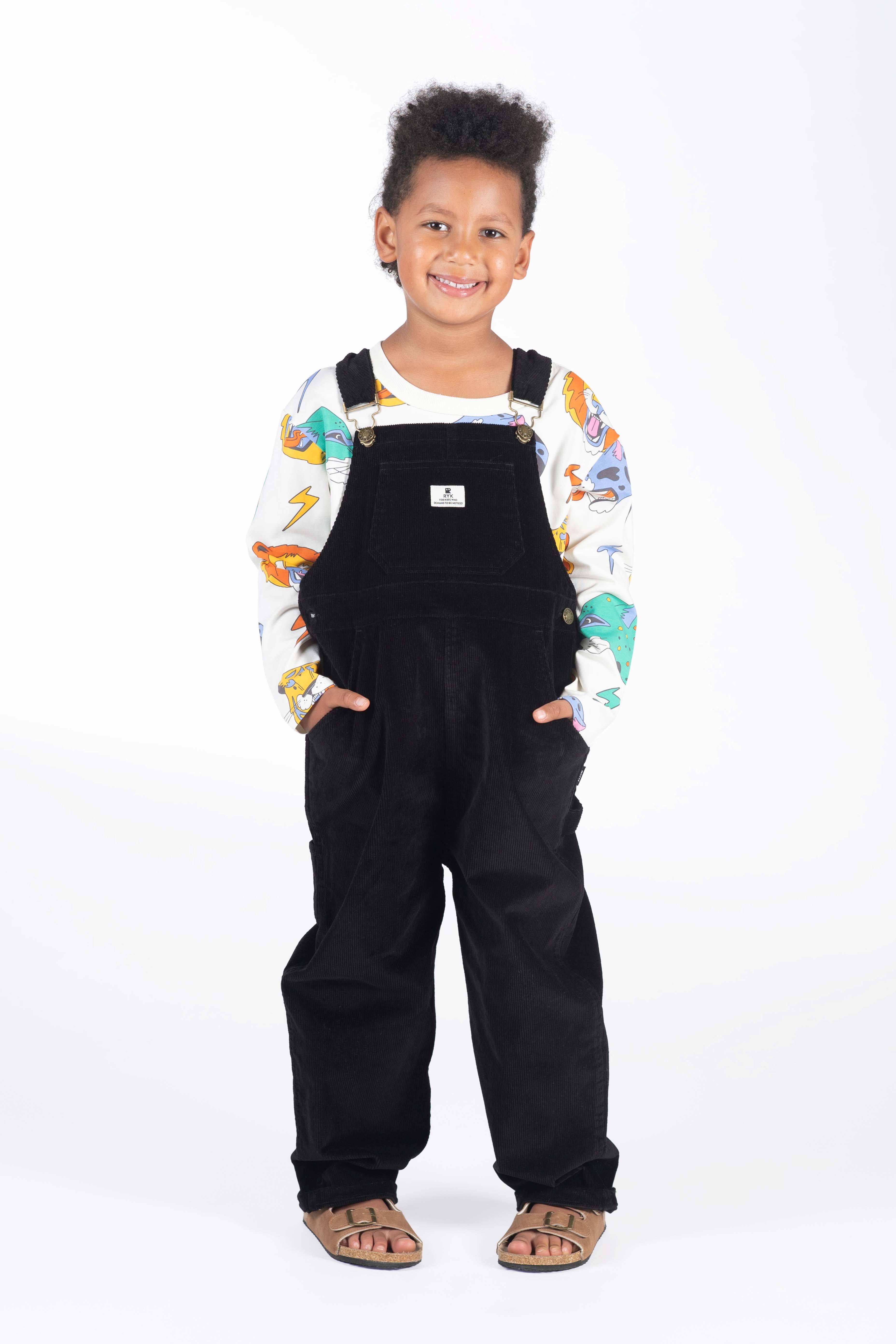 Black cord overalls online