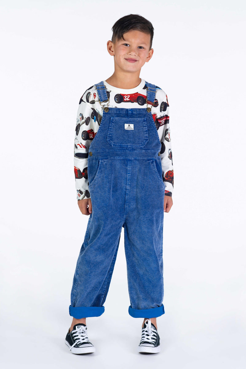 Rock Your Kid Blue Cord Overalls