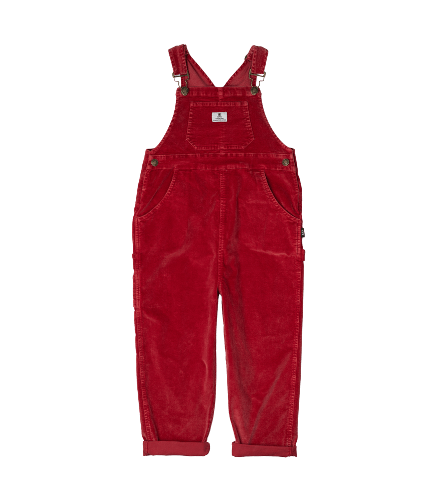 Rock Your Kid Red Cord Overalls