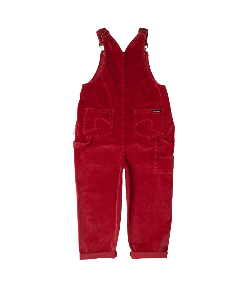 Rock Your Kid Red Cord Overalls