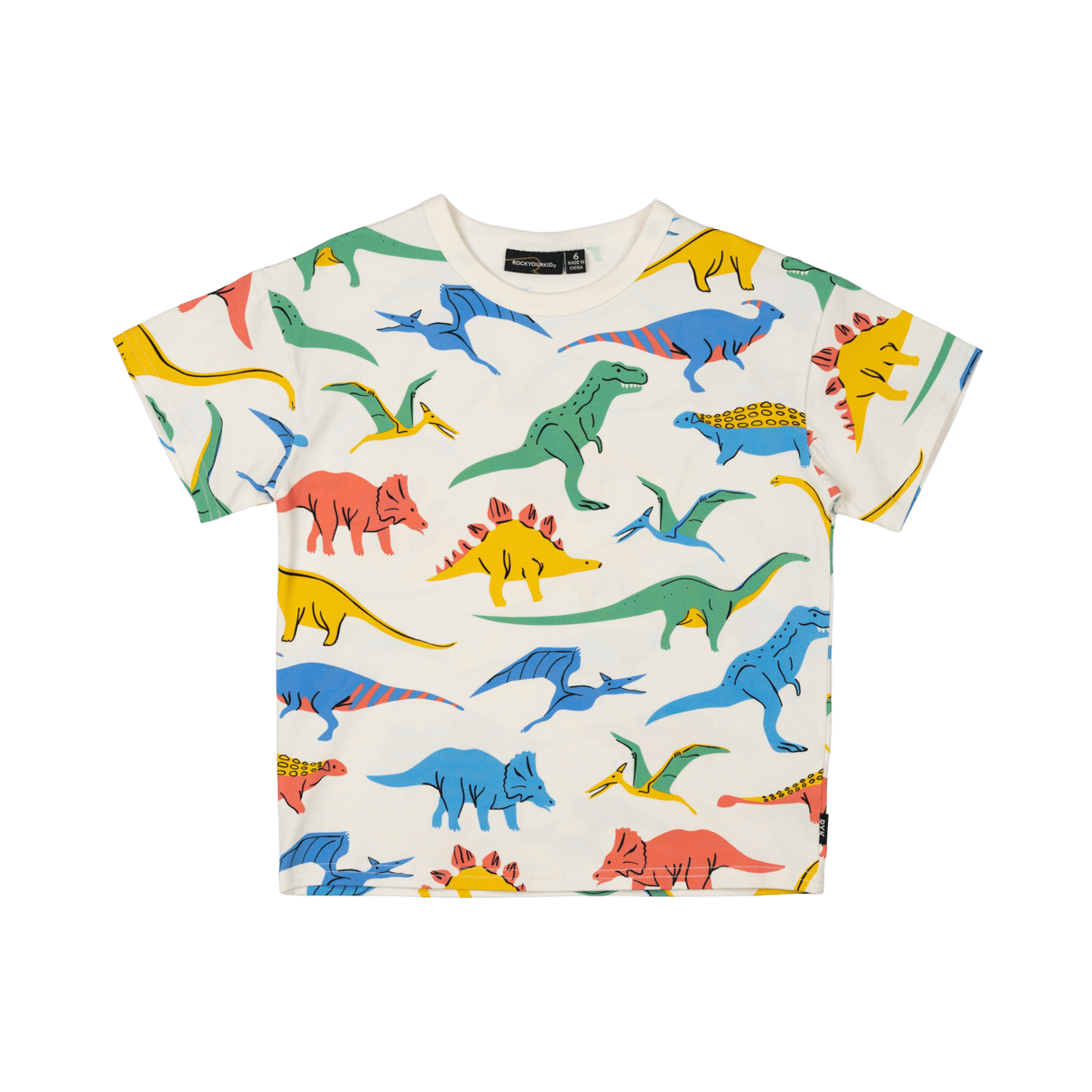 Rock Your Kid Dino Bright T-shirt