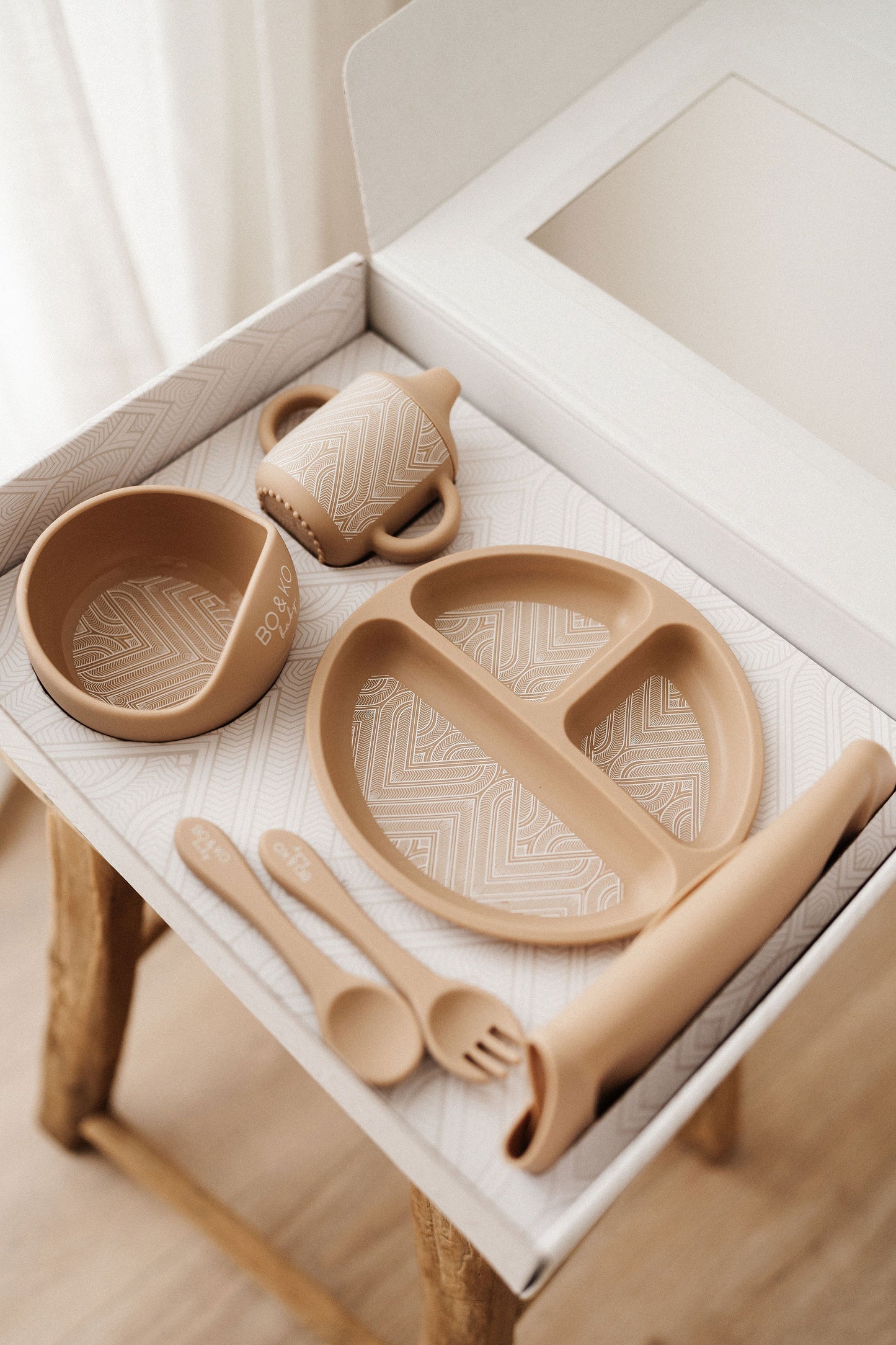 Bo & Ko Essentials Feeding Set Tan