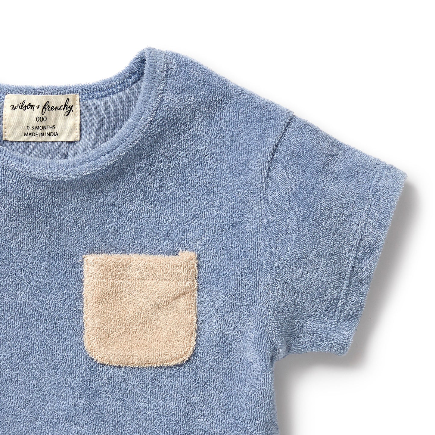 Wilson & Frenchy Organic Terry Tee  Dusty Blue