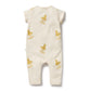 Wilson & Frenchy Organic Ruffle Zipsuit Quack Quack