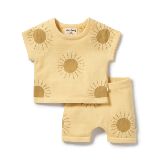 Wilson & Frenchy Organic Knitted Set Sunshine