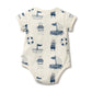 Wilson & Frenchy Organic Bodysuit Nautical Bear