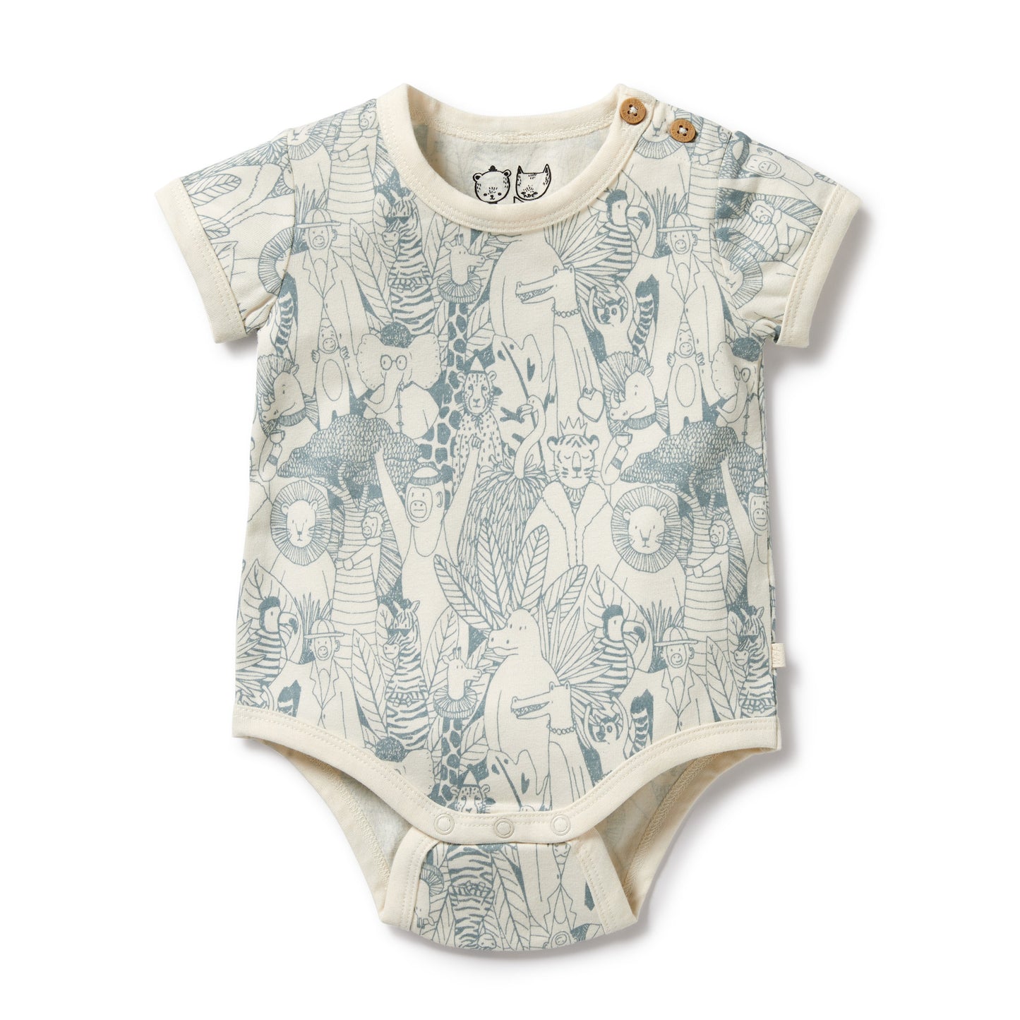 Wilson & Frenchy Organic Bodysuit Hello Friends