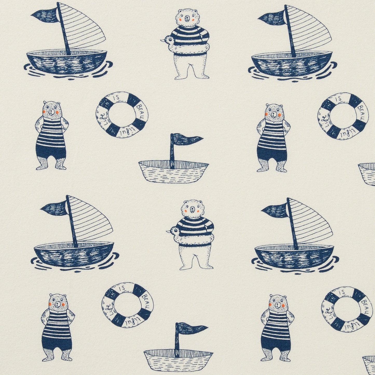 Wilson & Frenchy Organic Cot Sheet Nautical Bear