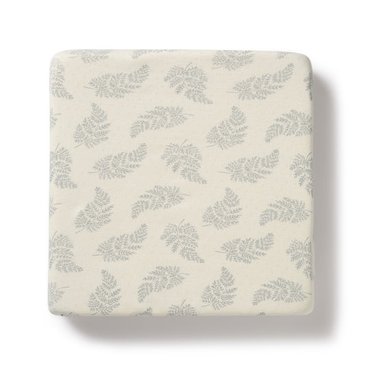 Wilson & Frenchy Organic Pointelle Cot Sheet Forever Ferns