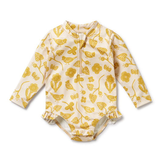 Wilson & Frenchy Long Sleeve Swimsuit Goldie Floral