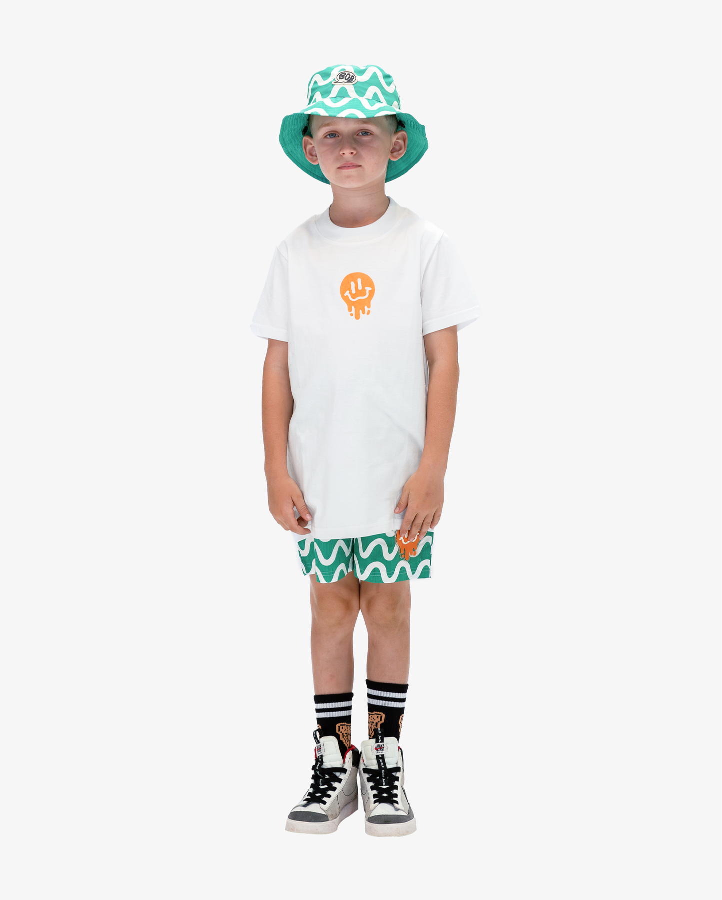 Band of Boys White Drippin in Smiles Tee