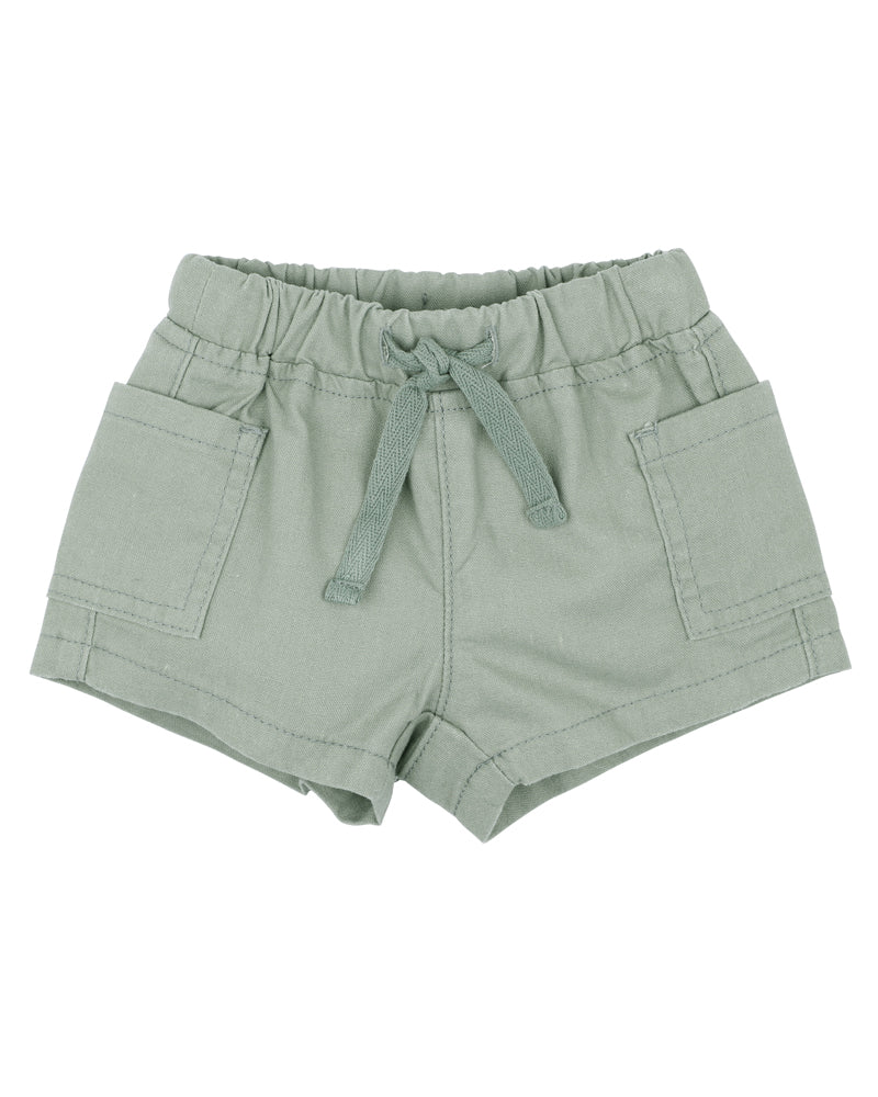 Minihaha Boys Green Shorts Sage Green