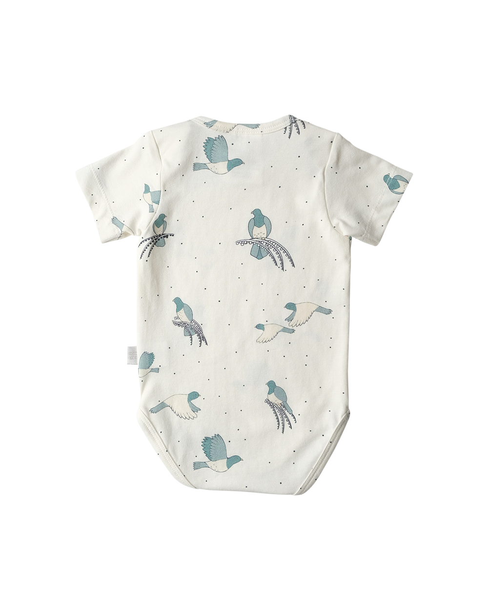 Babu Organic Cotton Short Sleeve Bodysuit Kererū