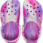 Crocs Classic Glow Marbled Clog Kids Pink Crush/Multi